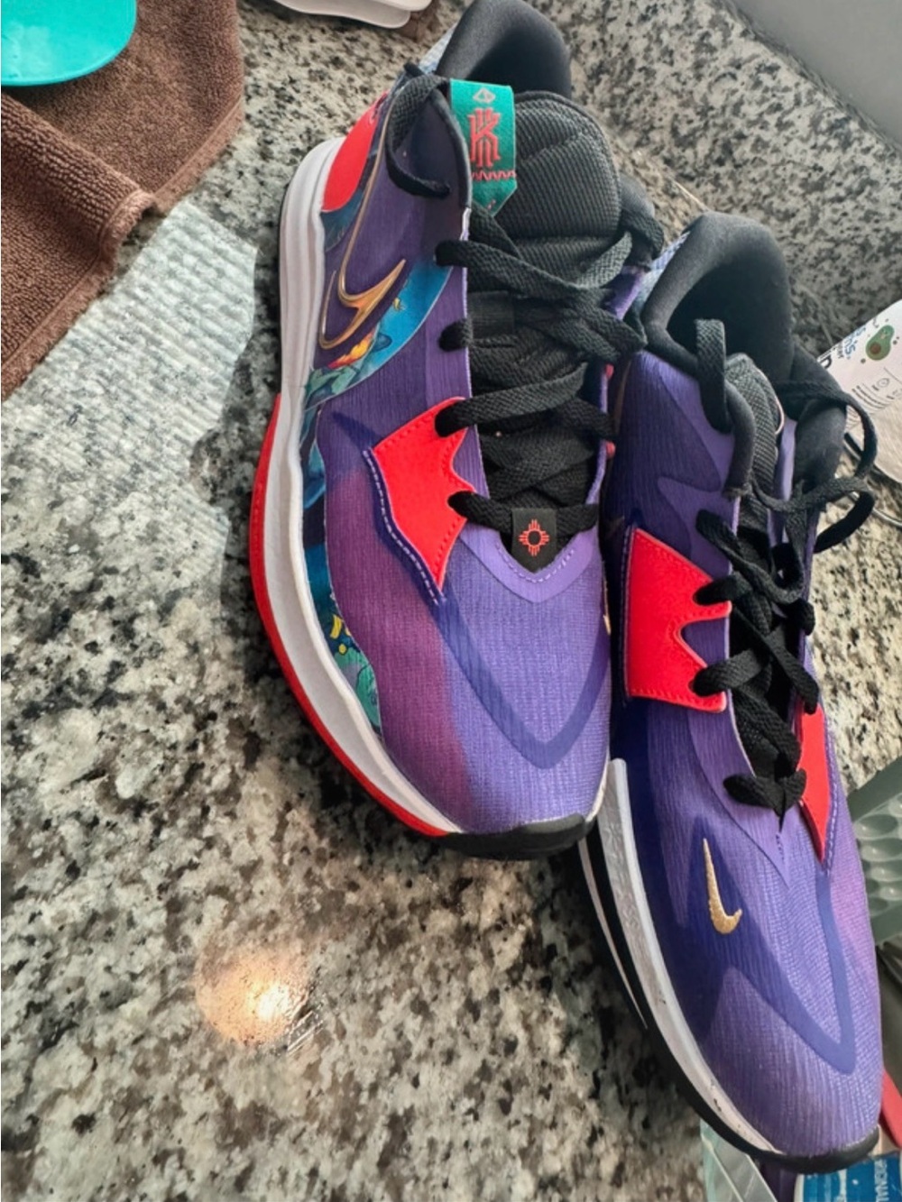 Nike Purple & Red Athletic Shoes